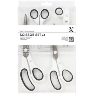 Набор 4 ножниц для скрапбукинга и шитья Docrafts Xcut Scissors Set