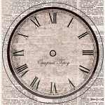 Бумага рисовая для декупажа "Часы: Старый город" 28х38 см