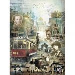 Бумага рисовая для декупажа "Старая Москва" 28х38 см