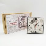 Декупаж часов "Старинная открытка". Творческий набор в технике декупаж