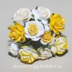Розы, цвет: "Лимонное ассорти", 1см