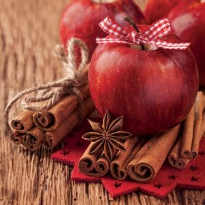 Салфетки бумажные для декупажа  "Корица и яблоко"