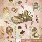 Бумага рисовая для декупажа "Десерты" 28х38 см
