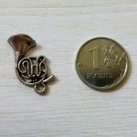 Подвеска металлическая "Духовая труба" цвет серебро