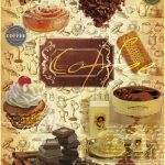 Бумага рисовая для декупажа "Кофе с шоколадом" 28х38 см