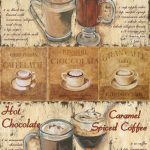 Бумага рисовая для декупажа "Кофейня" 28х38 см