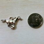 Подвеска металлическая "Лошадь" цвет серебро
