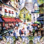 Бумага рисовая для декупажа "Монмартр" 28х38 см