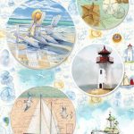 Бумага рисовая для декупажа "Морское настроение" 28х38 см