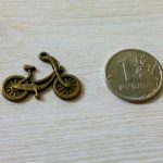 Подвеска металлическая "Мотоцикл", цвет бронза
