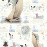 Бумага рисовая для декупажа "Отдых на море" 28х38 см