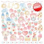Набор скрапбумаги "Sweet baby girl" 30,5 х 30,5 см — изображение 3