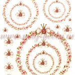 Переводная декупажная карта "Венки и банты"