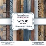 Набор скрапбумаги "Wood natural" 30,5 х 30,5 см