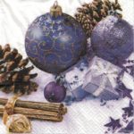 Салфетка бумажная для декупажа "Шары фиолетовые"