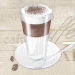 Салфетка бумажная трехслойная для декупажа "Время кофе"