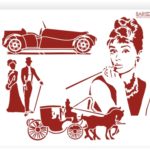 Трафарет пластиковый "Спб, Одри"