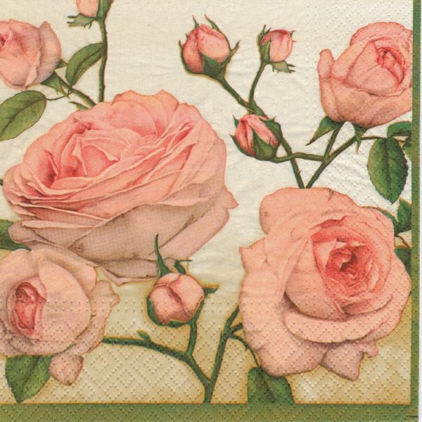 Салфетка бумажная для декупажа "Прелестные розы"