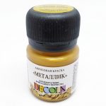 Краска акриловая металлик "DECOLA" 20 мл, цвет "Золото олимпик"