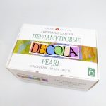 Набор акриловых перламутровых красок DECOLA, 6 штх20 мл