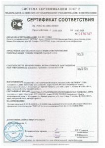 Сертификат соответствия для масок для лица