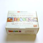 Набор акриловых красок по стеклу и керамике DECOLA