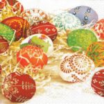 Салфетка бумажная для декупажа "Весенние узоры"