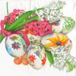 Салфетка бумажная для декупажа "Акварельные пасхальные яйца"