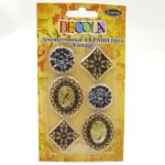 Декоративные элементы "Vintage" DECOLA 6 шт