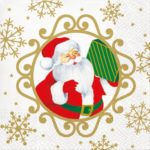 Салфетка бумажная для декупажа "Привет Дед Мороз!"