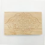 Дощечка деревянная с резным рисунком 13,5*8,5 см