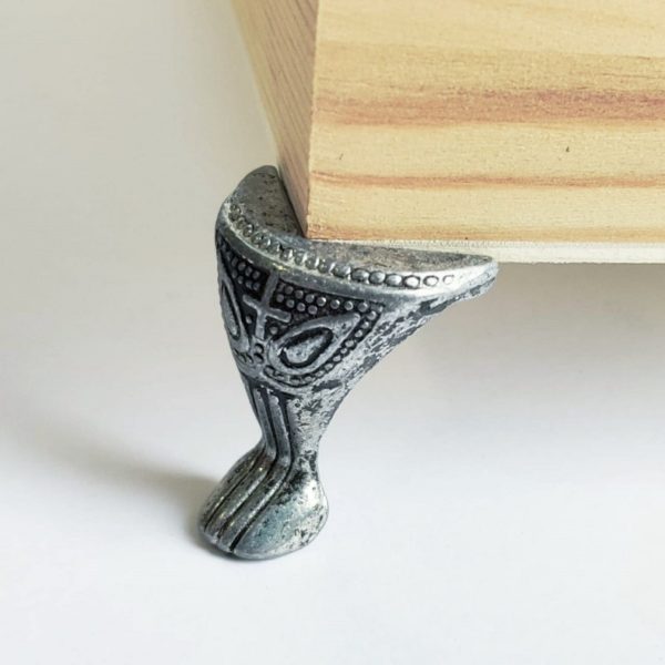 Ножки декоративные 4 шт цвет античное серебро