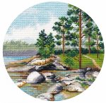 Набор для вышивания "Миниатюра. Берег Ладоги"