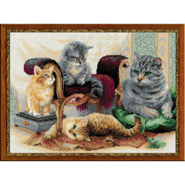 Набор для вышивания "Кошачье семейство"