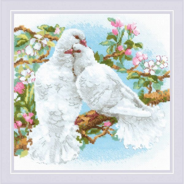 Набор для вышивания "Белые голуби" Риолис