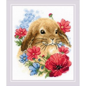Набор для вышивания "Кролик в цветах" Риолис