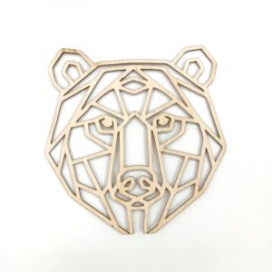 Декоративный элемент из фанеры "Медведь"