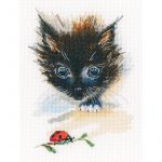 Набор для вышивания "Божья коровка и супер-кот"