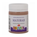 Краска акриловая матовая "DECOLA" цвет "Кофейный"