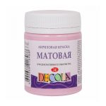 Краска акриловая матовая "DECOLA" цвет "Сакура"