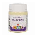 Краска акриловая матовая "DECOLA" цвет "Ванильный"